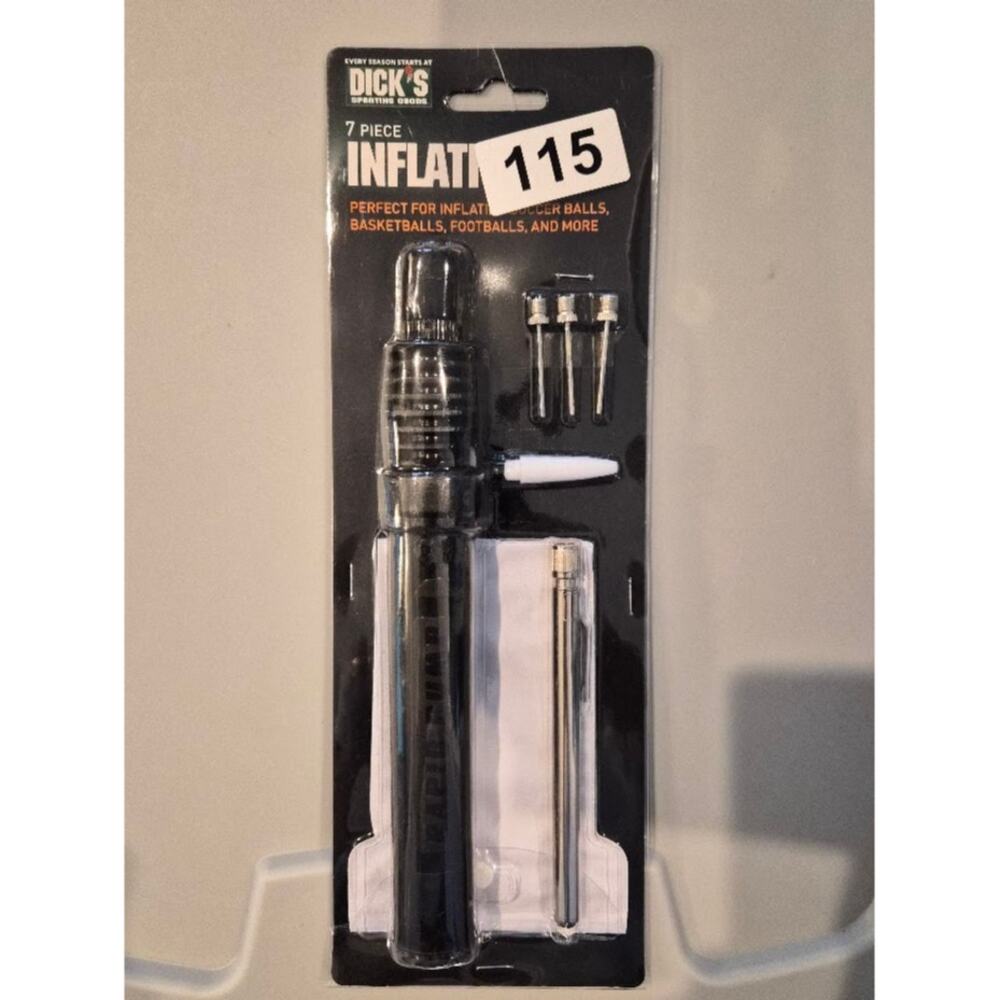 DICK'S Sporting Goods Inflator Pump 7 piece set